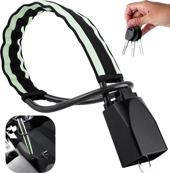 Stuurslot Disklok - 35 tot 39 cm - Zilver | Webwinkel