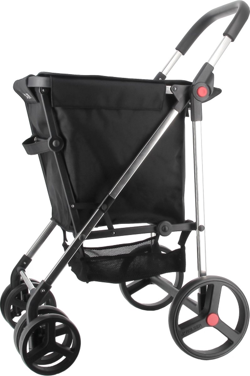 Rolser Boodschappentrolley Basket MF - 4 wielen - Opvouwbaar - 58 L - Zwart