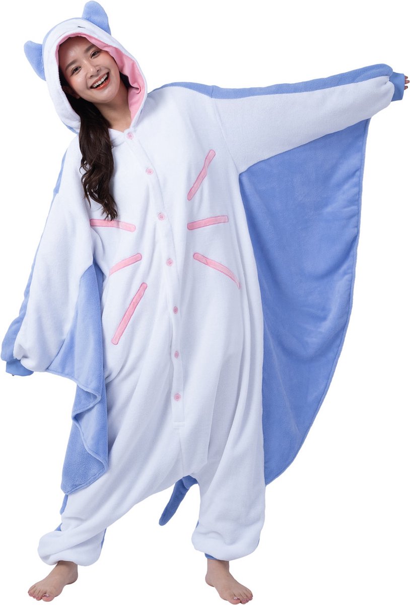 Manta Rog Onesie Pak Kostuum Outfit Huispak Jumpsuit Verkleedpak - Premium Verkleedkleding - Halloween & Carnaval - SAZAC - Kinderen & Volwassenen - Maat Onesize voor Lichaamslengte (155-182 cm)