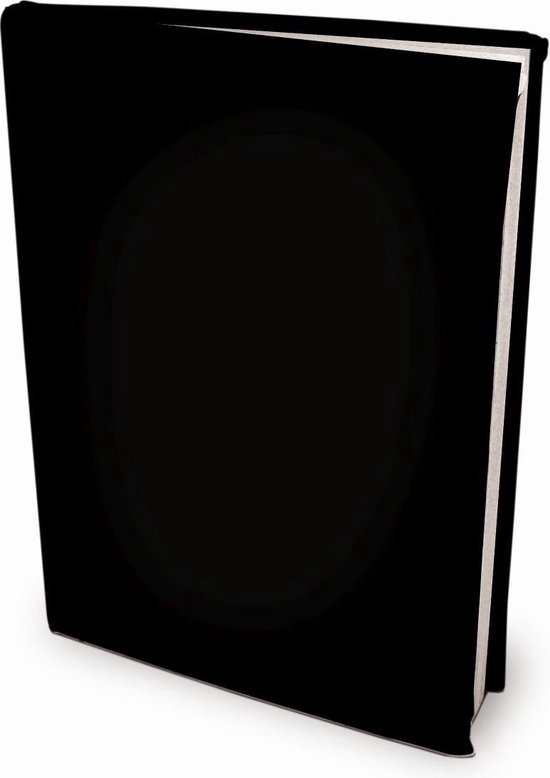 Rekbare boekenkaften A4 - Zwart - 12 stuks