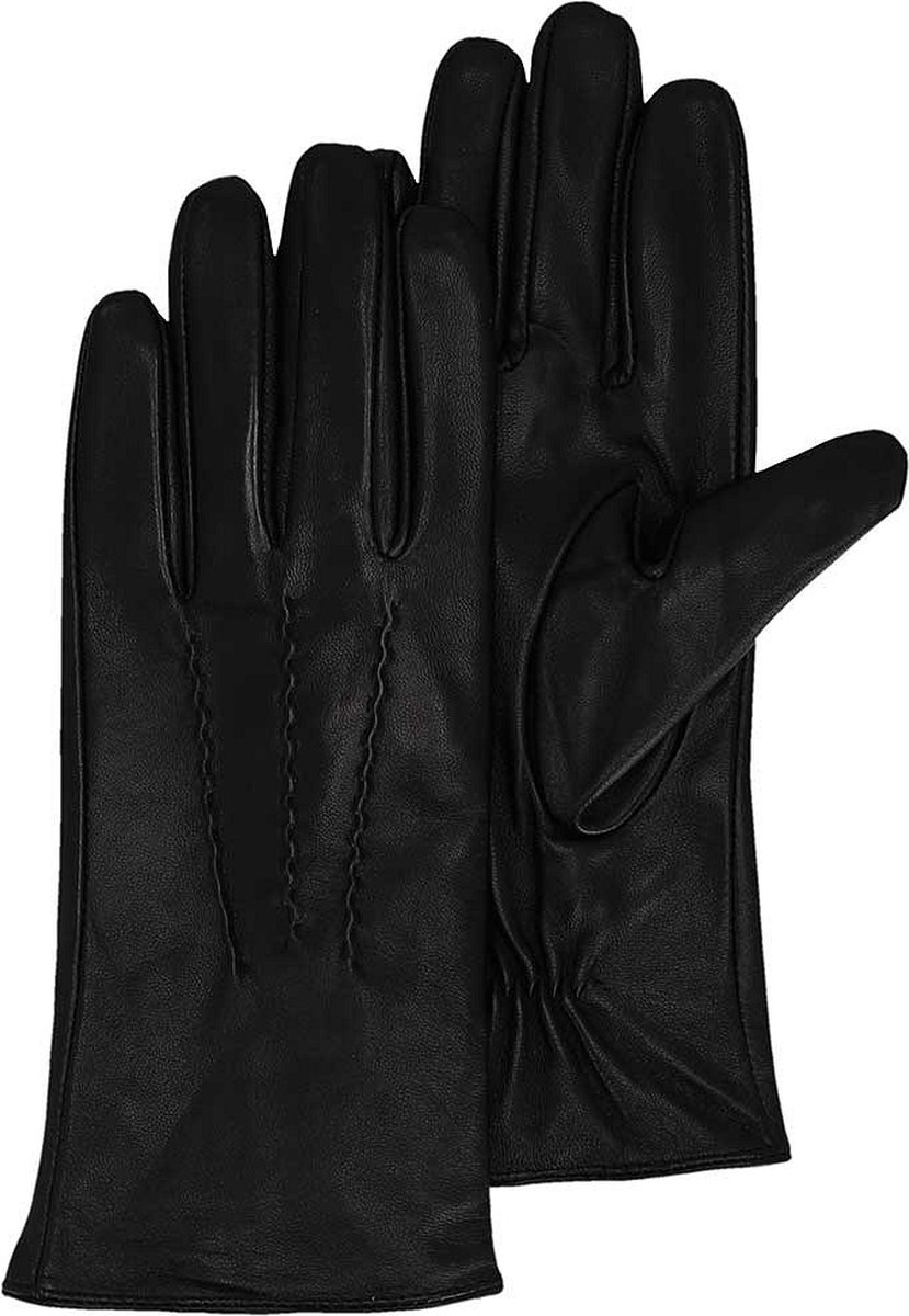 Sarlini - Leren handschoenen dames - Zwart - Maat S/M