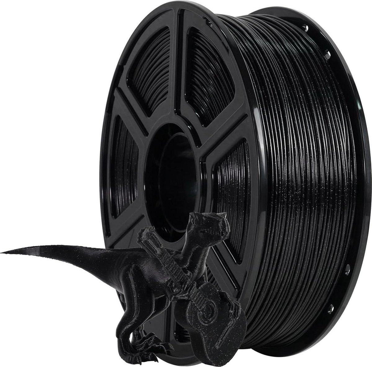 175mm 3D-printerfilament 1kg spoel-dimensionale nauwkeurigheid +/-002mm zwart Sparkle ASA - hoogwaardig filament