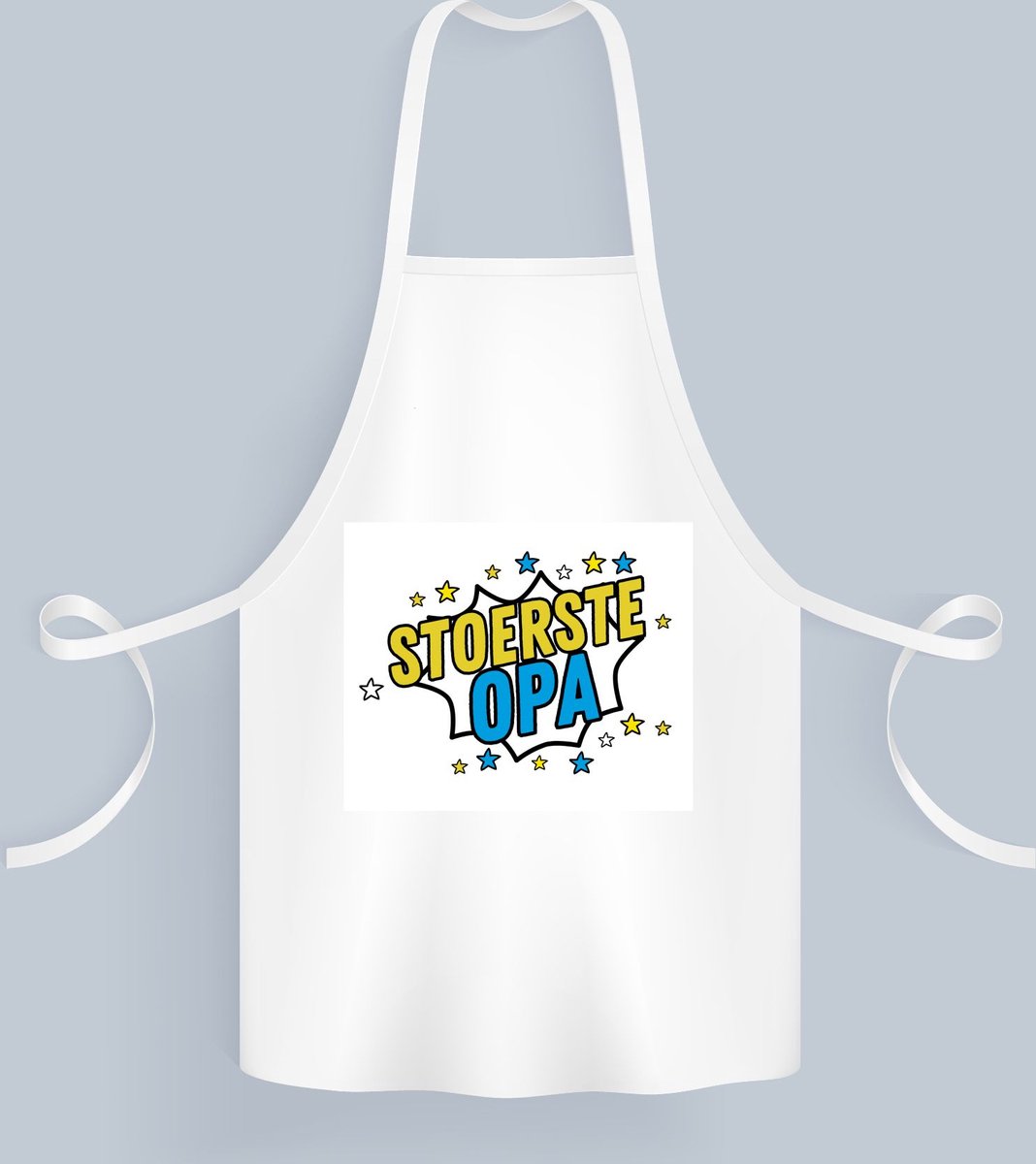 Akyol - stoerste opa Keukenschort - Opa - beste opa - verjaardagscadeau - cadeau voor opa - kado - gift - 82 bij 71 cm