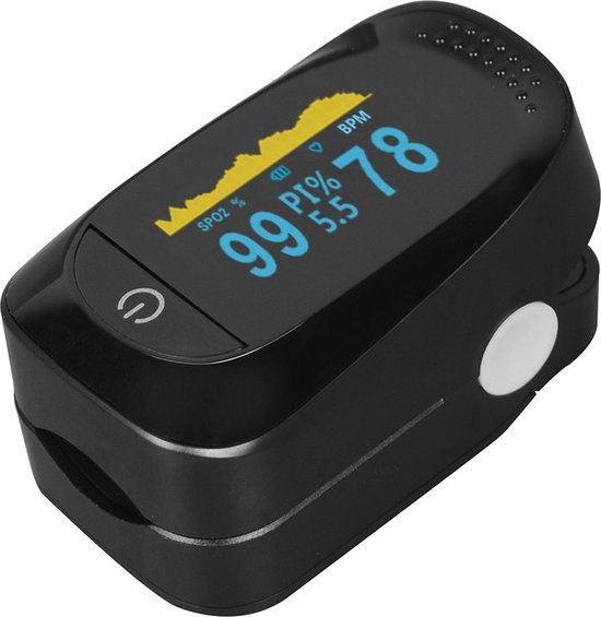 Foto: Saturatiemeter hartslagmeter zeer accuraat oximeter en hartslagmeter zuurstofmeter via vinger pulse oximeter saturatiemeters