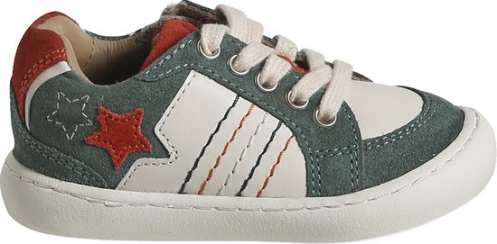 Vertbaudet Baskets cuir bébé lacées et zippées bol