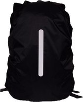 Scoby - Waterdichte Rugzak Hoes - Reflecterende Regenhoes - 15 t/m 20 Liter - Zwart - Maat S