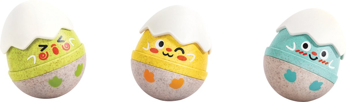 Happy Hatchlings Wobble rammelaars van Hape in Meerkleurig – productfoto