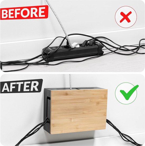 Lannvan Cable Management Bureau, Set de 2 Chemins de Câbles sans