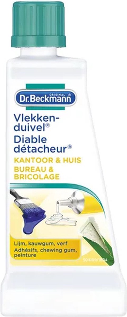 Dr. Beckmann Office & DIY, Speciale Vlekverwijderaar Tegen Lijm-, Verf- en Kauwgomvlekken, 50 ml (1 Stuk)