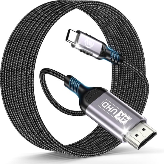 Adaptateur USB-C Vers HDMI 4K 60Hz - Compatible MacBook, IPad, Samsung, Huawei - Plug & Play Pour Bureau Et TV