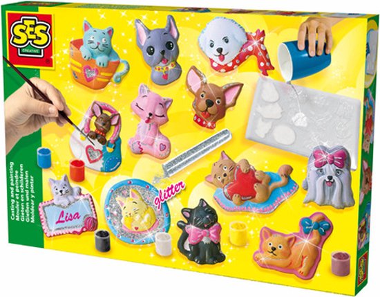 Ses figuren gieten & schilderen: honden & katten