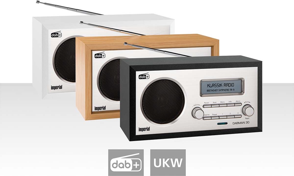 Imperial DABMAN 30 DAB+ radio, Zwart/Zilver radio