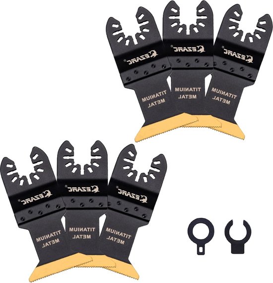 Multitool Oscillerende Zaagbladen - 6-delig Titanium Accessoires voor ...