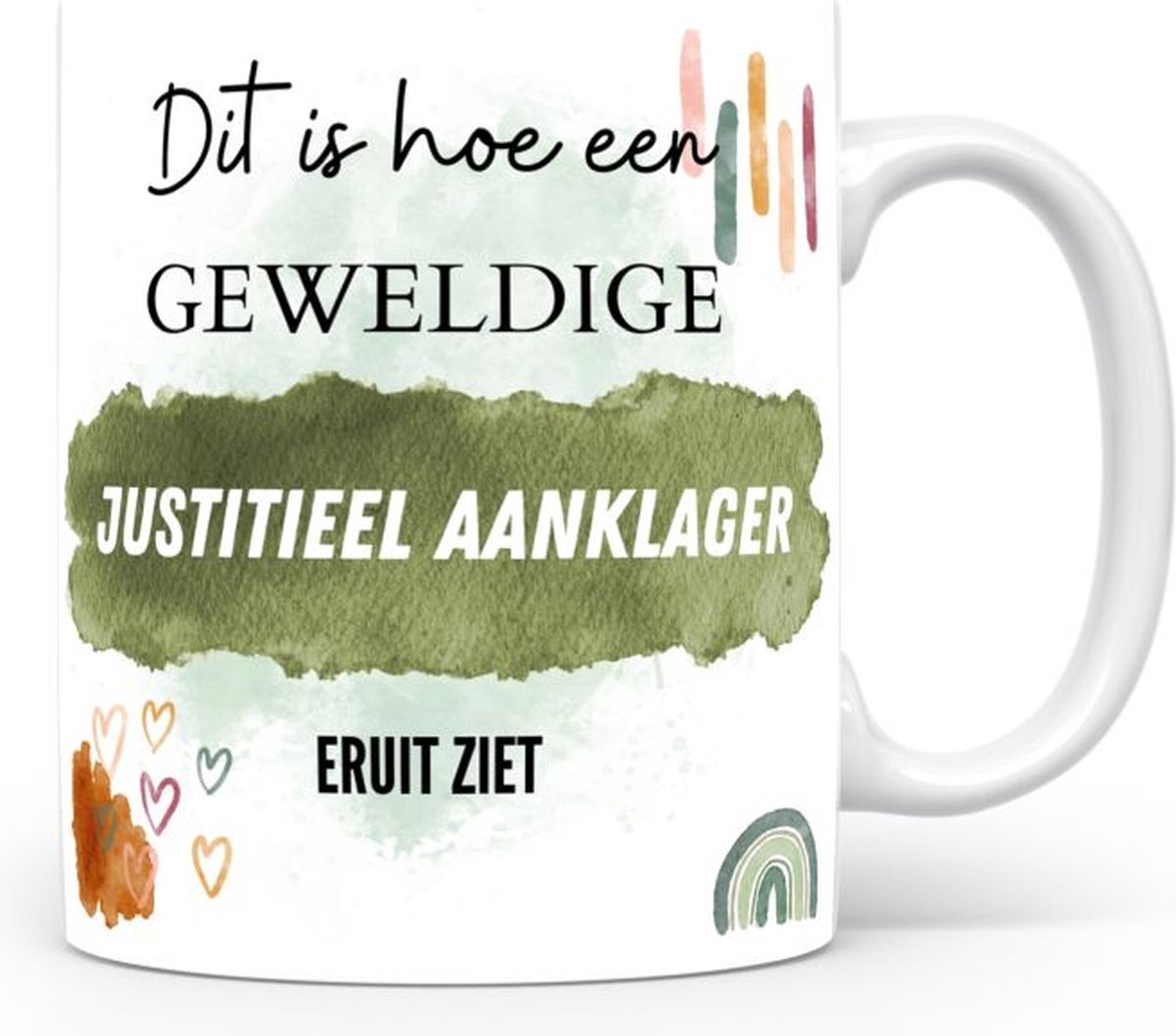 Mok bedrukken met beroep Justitieel aanklager