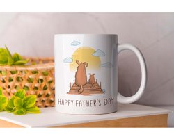 Mok Happy Father's Day Dog - cadeau - gift - vader - dad - beste vader ter wereld - verjaardag - vaderdag - best dad in the world - father - liefde - cute