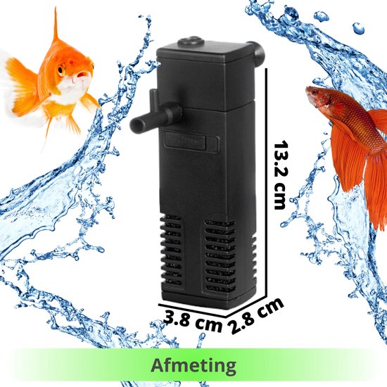 Aquariumfilter 300L/H 50L-70L – Aquarium filter pomp – Zuurstofpomp
