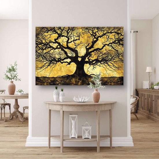 Tableaux arbres verre - Tableaux nature verre - Tableau Branches - Décoration murale moderne - Peintures plexiglas - Décoration murale chambre verre acrylique 60x40 cm
