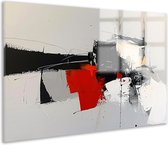 Skyline schilderij - Stad schilderijen glas - Glasschilderij Vormen - Muurdecoratie landelijk - Schilderij plexiglas - Wanddecoratie slaapkamer acrylglas 60x40 cm