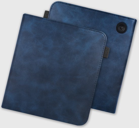 Lunso Geschikt voor Kobo Libra Colour hoes (7 inch) - Luxe Stand sleepcover - Blauw van Lunso — afbeelding 5