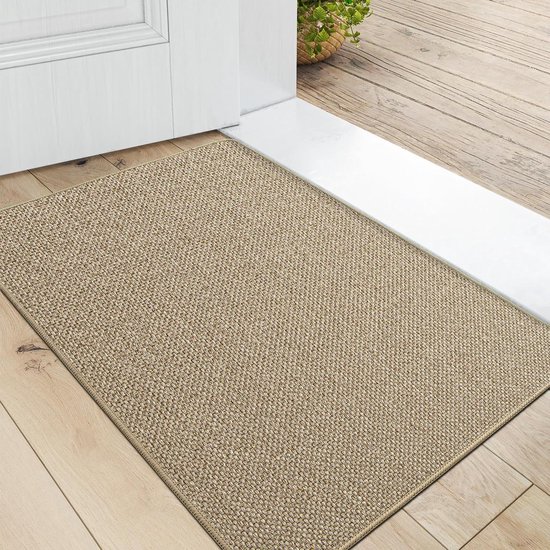 DEXI Deurmat 50 x 80 cm, Binnendeurmat Antislip, Deurmatten Vuilvanger, Absorberend Kleed, Voordeurmat geschikt voor Binnen en Buiteningangen, Gangen, Balkons, Welkom Grijs