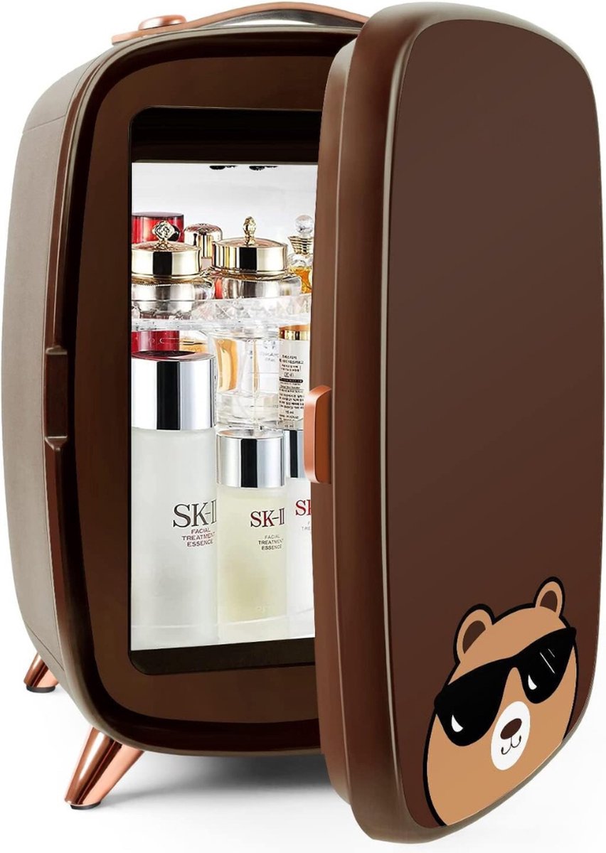 Equivera Mini Fridge - Fridge - Mini Fridge for Drinks - Mini Fridge Eten En Drinken - Mini Koelkast - Mini Koelkasten - Minikoelkast - Koelkastje -