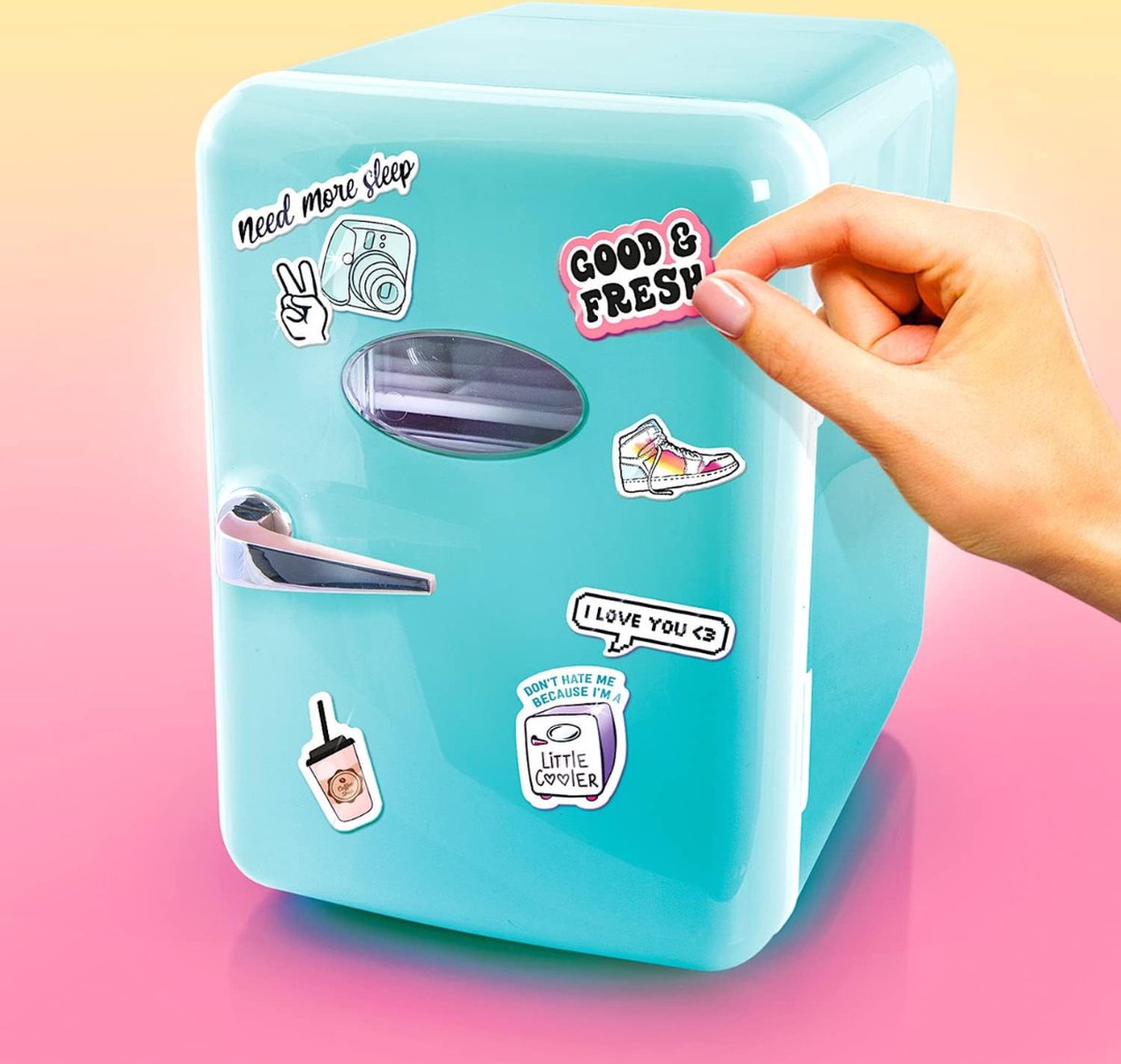 Equivera Mini Fridge - Fridge - Mini Fridge for Drinks - Mini Fridge Eten En Drinken - Mini Koelkast - Mini Koelkasten - Minikoelkast - Koelkastje -