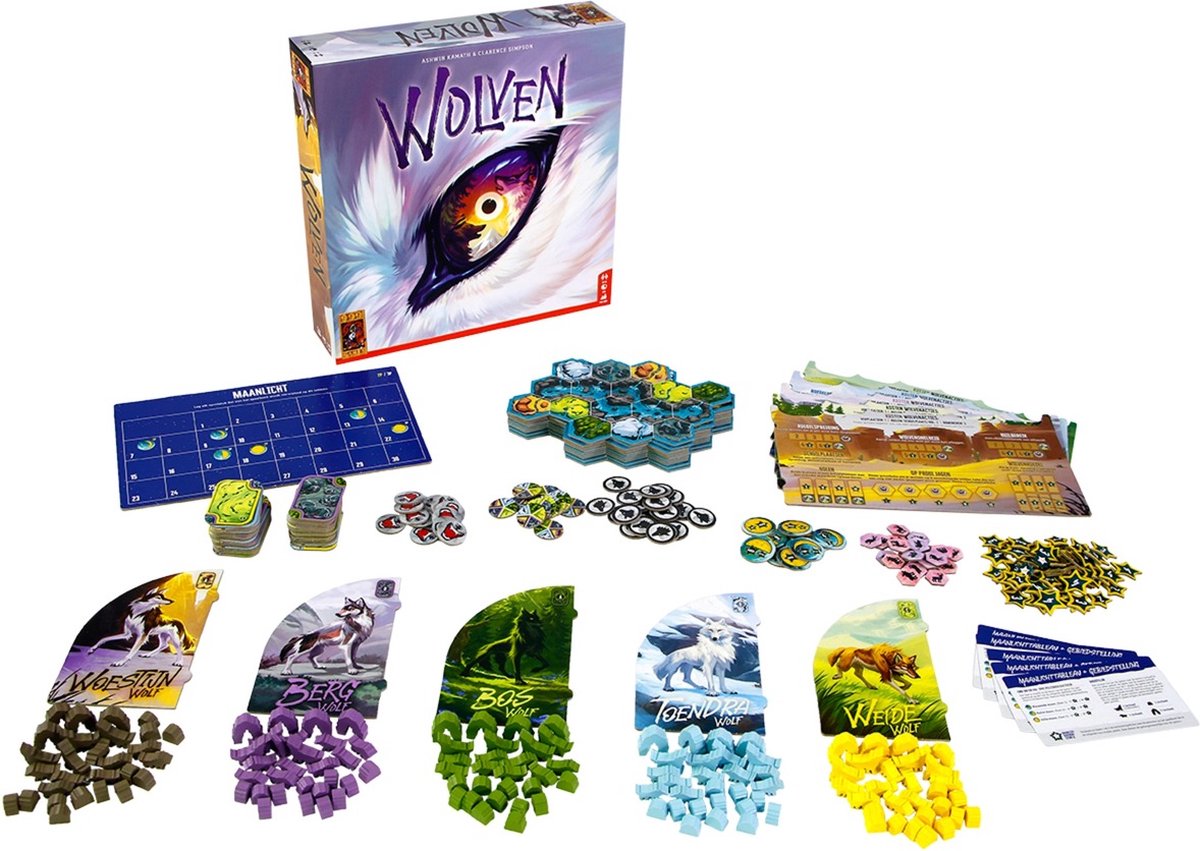 999 Games - Wolven - leid je eigen roedel wolven - Bordspel - - Winnaar Speelgoed van het Jaar - Gezelschapsspel - Strategiespel — afbeelding 5
