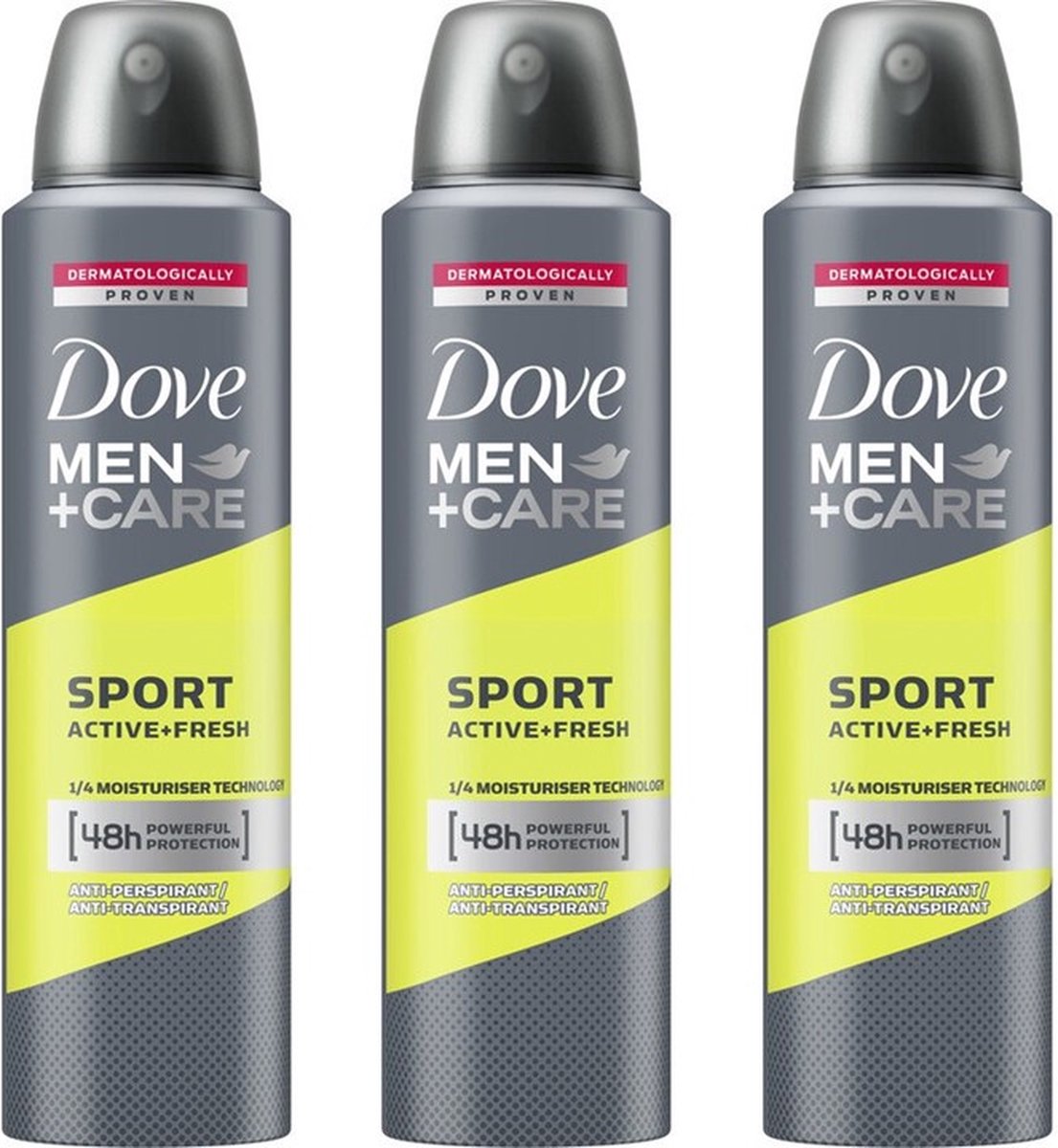 Goedkoopste Dove Deo Spray - Men Care Sport Active Fresh - 3 x 150 ml