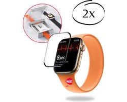 2x BLUEO 41mm Screenprotector - Geschikt voor Apple Watch S7 / S8 / S9 met Applicator