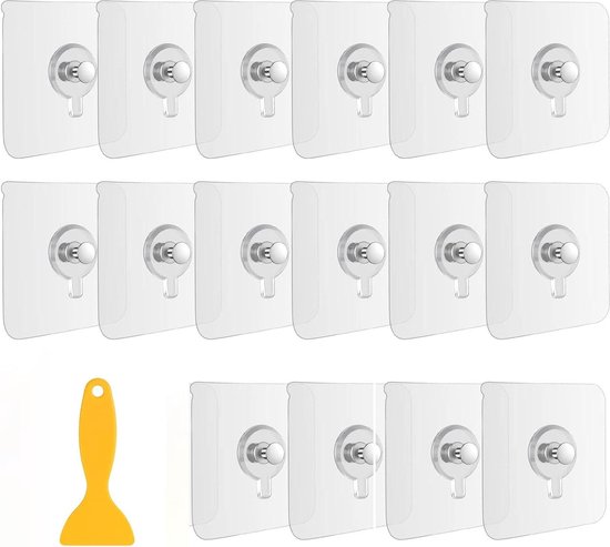 15 stuks zelfklevende spijkers voor fotolijsten, zelfklevende wandhaken met hoge belasting, universele zelfklevende haken voor het ophangen van schilderijen en lijsten