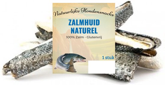 Zalmhuid Hond Kauwen Snacken Hondensnack Naturel 100% Vis, Glutenvrij 450 Gram