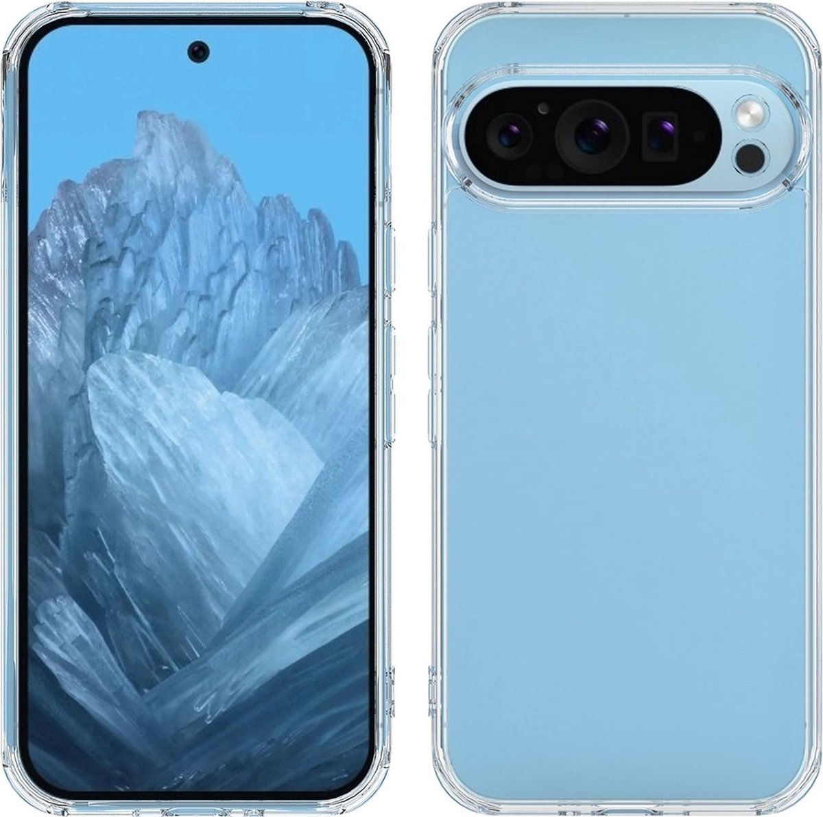 Mobigear Doorzichtig Hoesje geschikt voor Google Pixel 9 Pro XL Telefoonhoesje Hardcase | Mobigear Crystal Backcover | Doorzichtig Telefoonhoesje Pixel 9 Pro XL | Pixel 9 Pro XL Case | Back Cover - Transparant