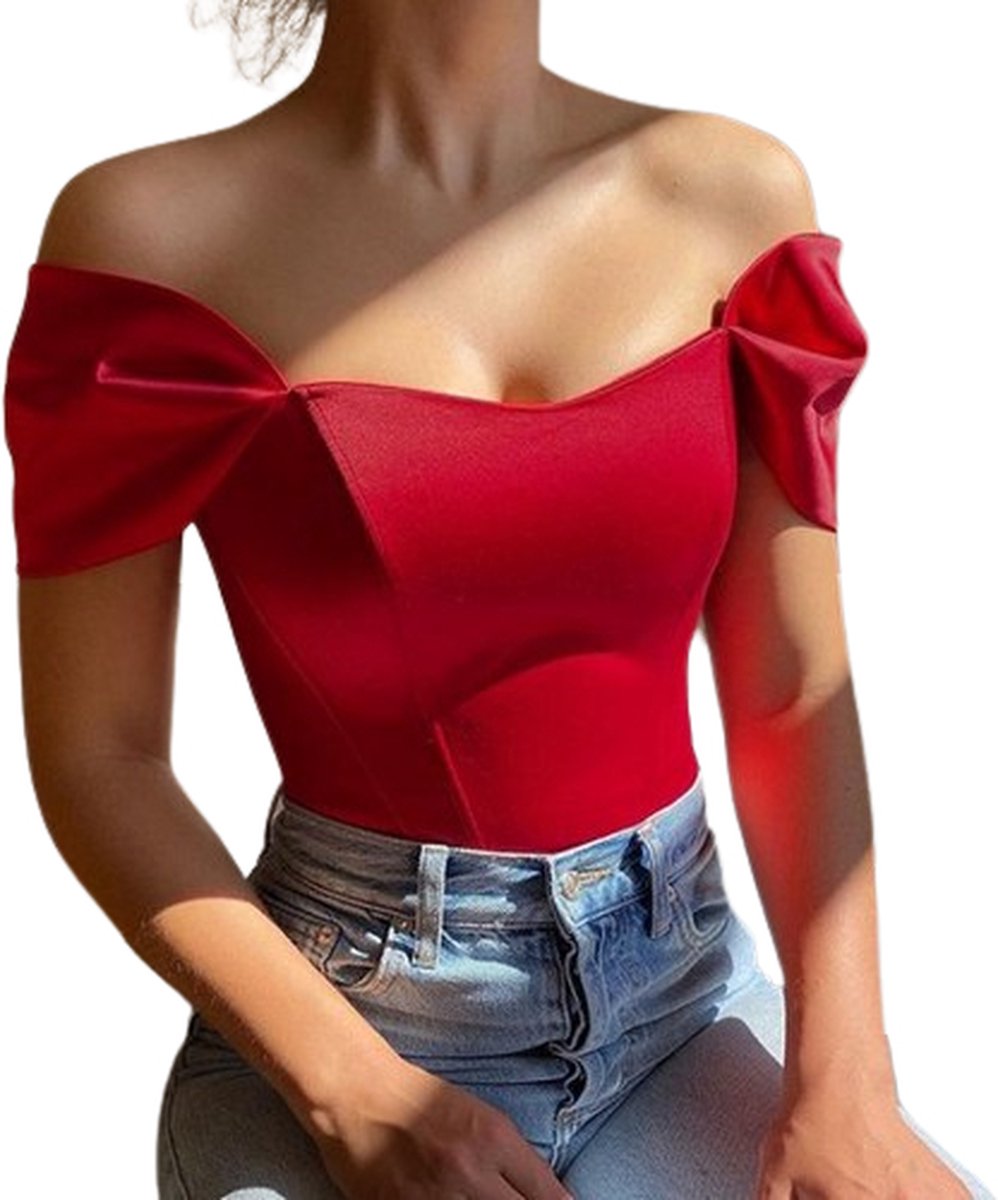 Goedkoopste Uitdagende crop top vrouwen - Korset - Verleidelijk - Sexy - Slim fit - Sexy vrouwen kleding - Hoge kwaliteit