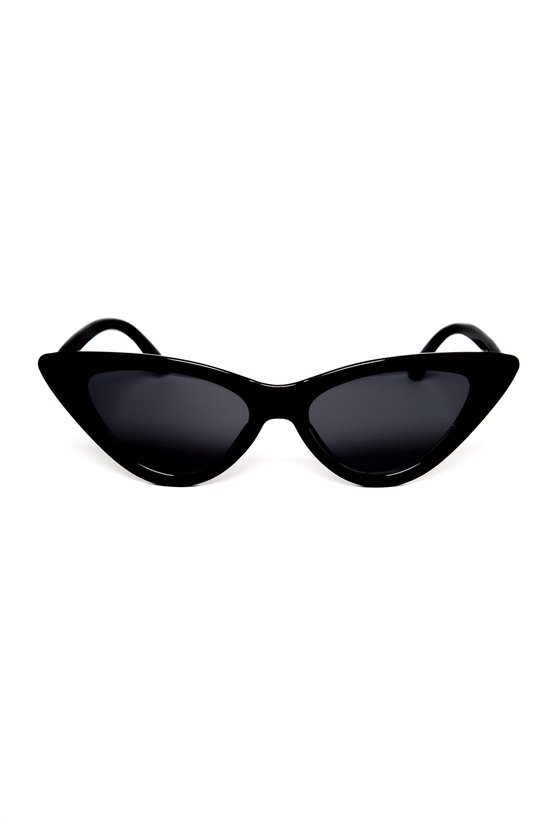 KIMU Cat Eye Zonnebril - Zwart Montuur - Zwarte Glazen - Kat Tijger Vlinderbril Retro Kattenoog Hollywood Vleugels Elegant Feline Vintage Festival van KIMU — afbeelding 3