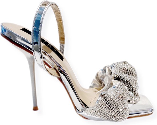 ZERBA Sandale Femme - Taille 39 - Cuir Argent - Romea