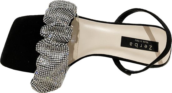 ZERBA Sandale Femme - Taille 39 - Cuir Argent - Romea