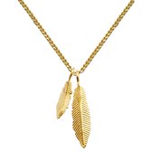 Lauren Sterk Amsterdam ketting veertjes - verguld - coating