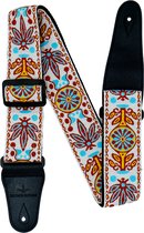 Sangle de guitare Premium - Sangle de guitare - Sangle de guitare réglable Guitare acoustique - Sangle de guitare guitare électrique - Modèle 5 - White