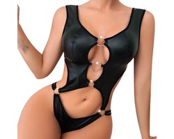 Backless open bodysuit | Sexy lingerie | Mini jumpsuit | Hollow out | Erotisch ondergoed | Badpak | Bikini | Uitdagend pakje