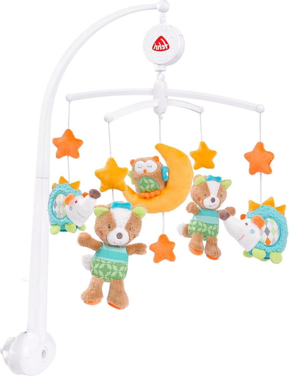 Goedkoopste Musik-Mobile Forest Spieluhr-Mobile Bewohner Wald Melodie Weißt du wieviel Sternlein stehen Befestigen am Bett Babys 0-5 Monaten Höhe 65 cm ø 40 cm