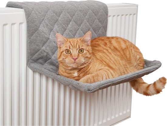 Hangend kattenbed voor radiator en raam, kalmerende pluizige kat kitten puppy huisdier radiatorbed, warme fleece kattenbedden, sterke en duurzame kattenhangmat