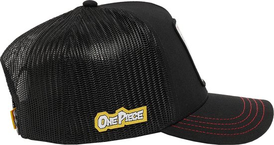 Capslab Straw Hat Crew One Piece black Trucker Cap - One-Size