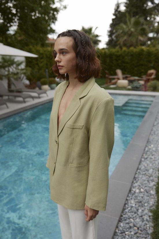 Blazer met lange mouw - Paars - Dame - 29.00
