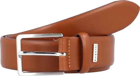 LLOYD Cintura Sottile Uomo | Vera Pelle Cognac | Larghezza 3,5 Cm | Accorciabile - 5