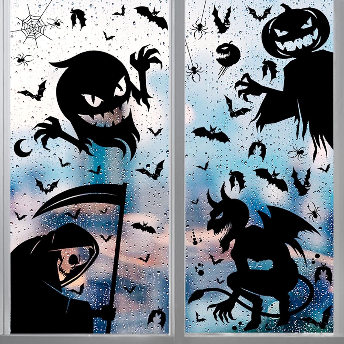 Solacis Halloween Decoratie - Raamsticker - Halloween versiering - Horror - Eng - Must have voor halloween!