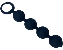 Anaal ketting - Anal Beads - Anaal Ballen - Anale Kralen - Anaal Plug - Anaal stimulator - Buttplugs - Zwart - 15 CM