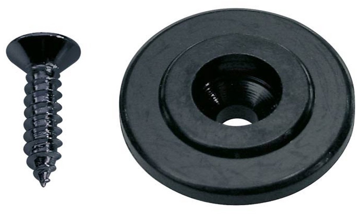 Boston SH-15-B Snarenretainer voor Basgitaar - Zwart, Button Model