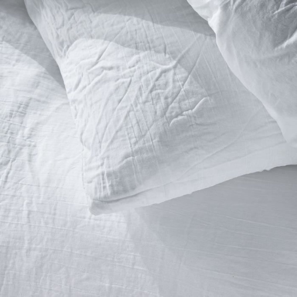 Parure De Lit 2 Personnes 240x220cm Gaze De Coton TODAY - Dune Beige