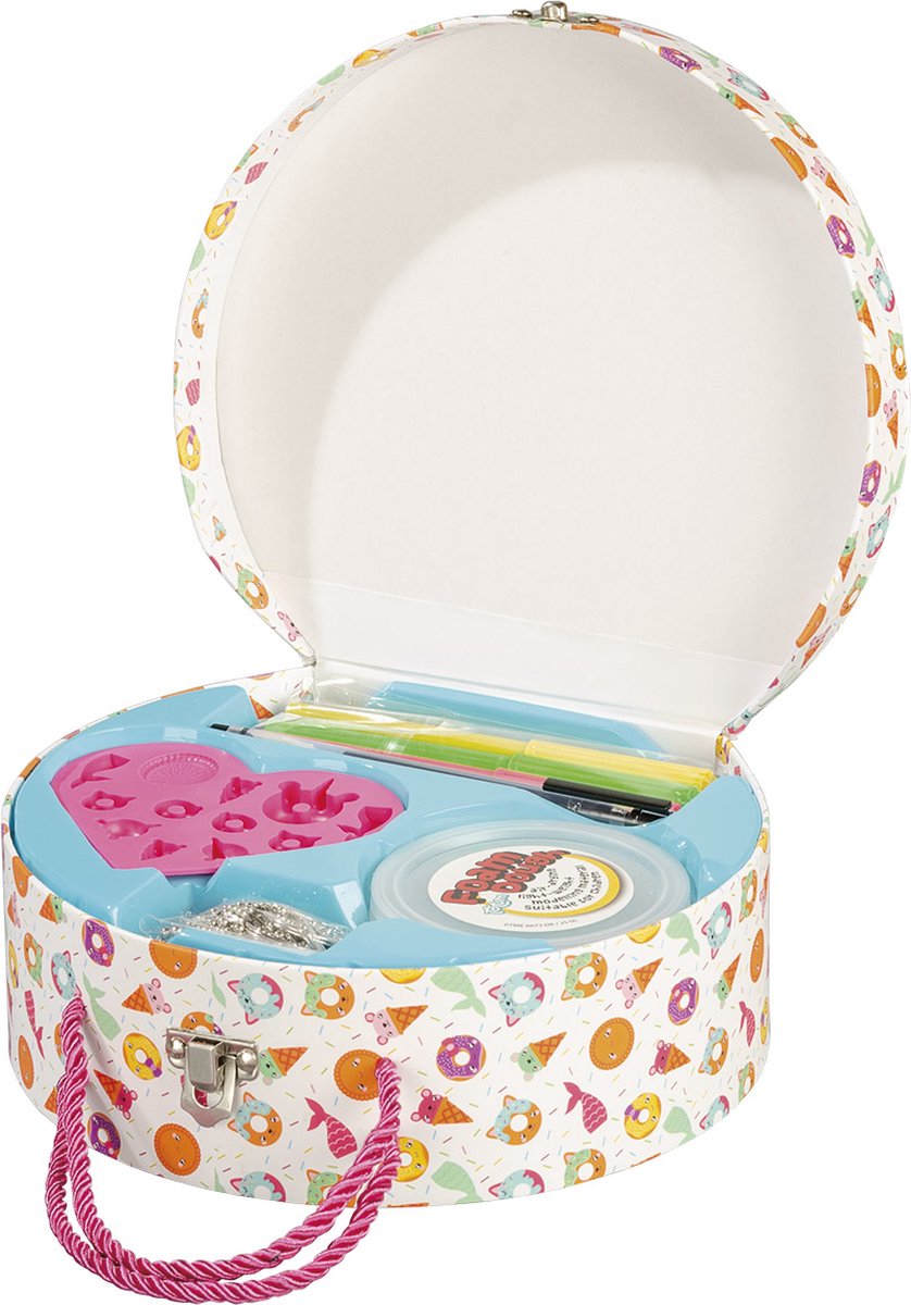 Totum knutsel koffertje kawaii sieraden, armbandjes maken - Sweet Charm Factory - creatief speelgoed meisjes vanaf 5 jaar cadeau tip — afbeelding 3
