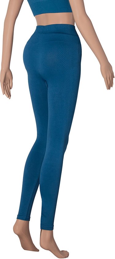 Xtreme - Ensemble de sport femme - Leggings/Crop Top - Blauw - L - Leggings de sport - Crop top de Sport
